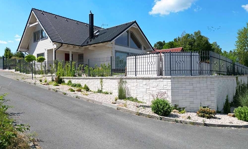 Fotografie realizací opěrných zdí
